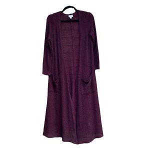 LULAROE Red Duster Cardigan Size S